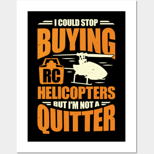 Funny Model RC Helicopter Chopper Pilot Gift Posters and Art